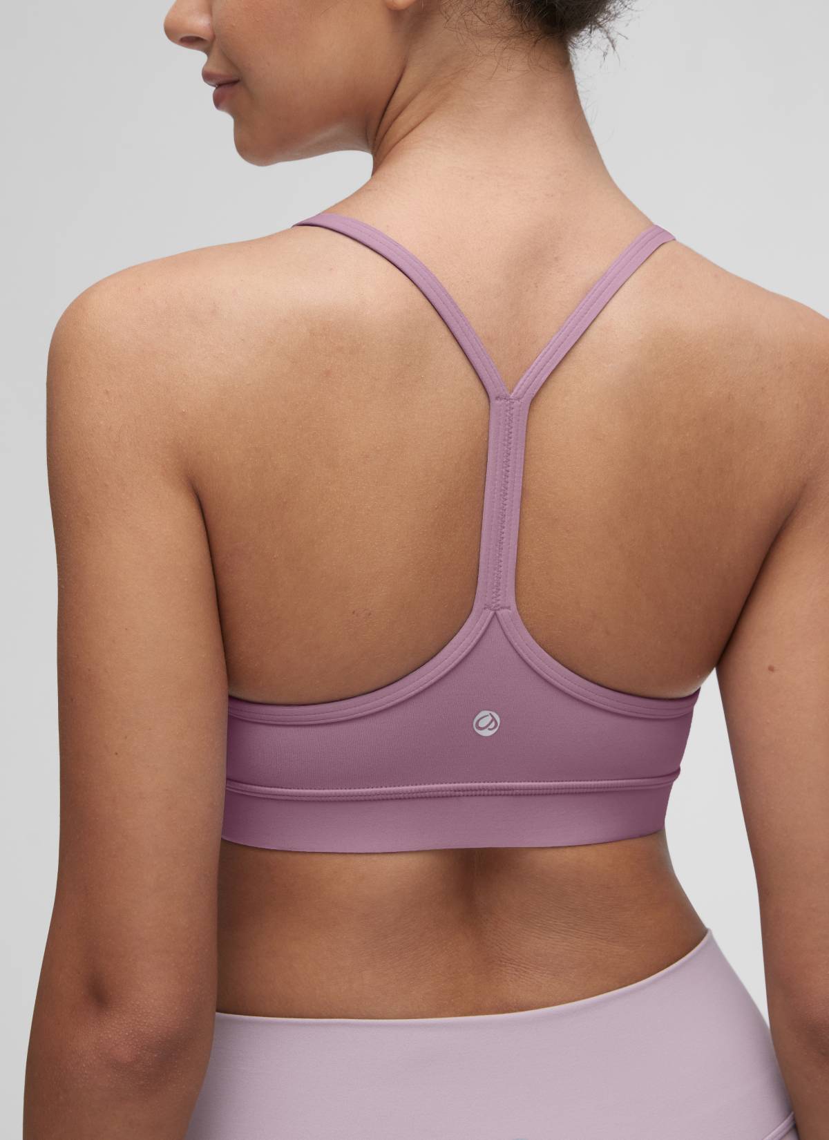 Suporta sa Magaan na Yoga para sa Kababaihan ng CRZ YOGA Butterluxe Sports Bra Y back Light Lavender