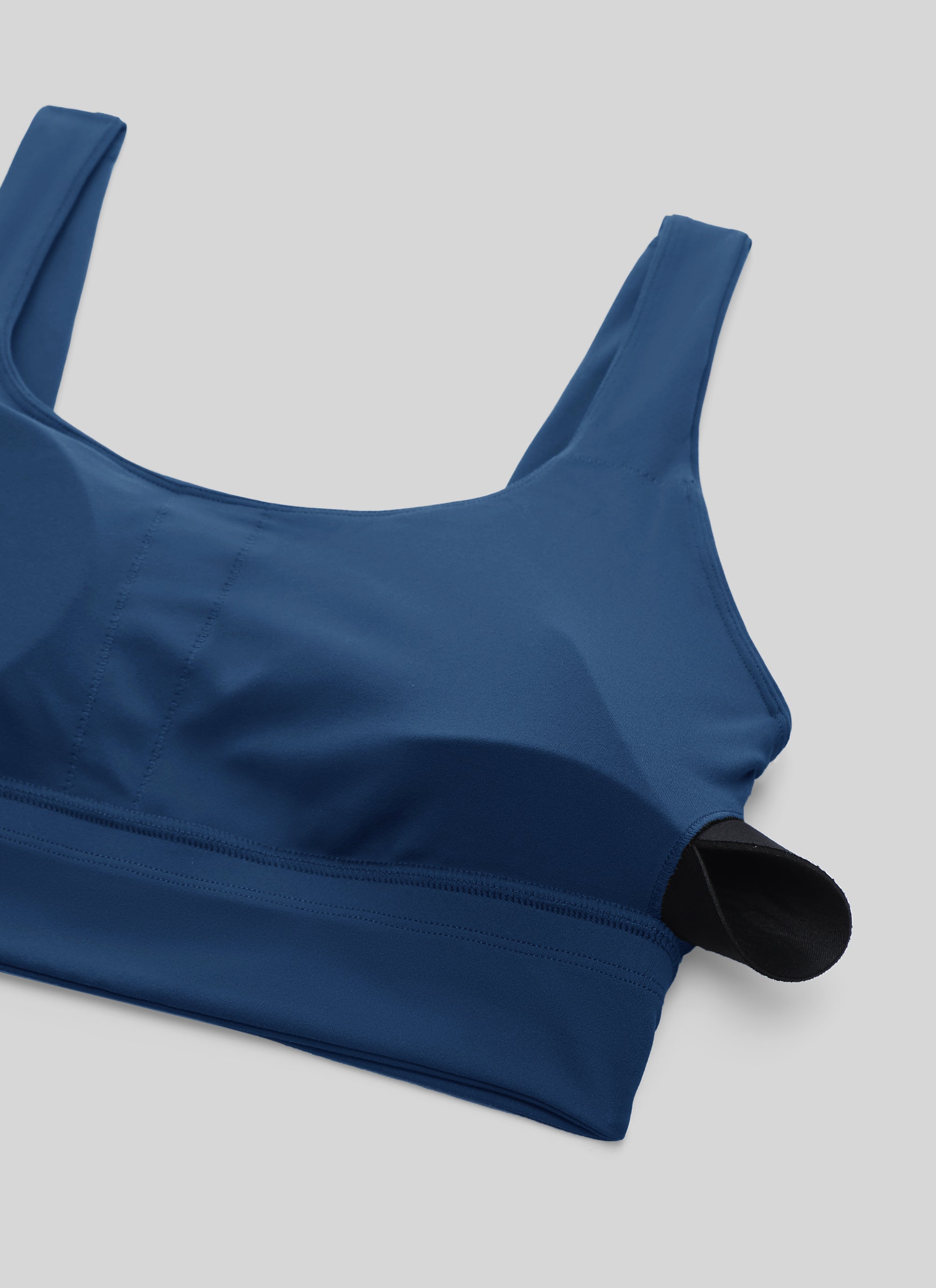 CRZ YOGA Yoga para sa Kababaihan na Mababang Suporta Butterluxe Sport Bra U Back Longline French Navy