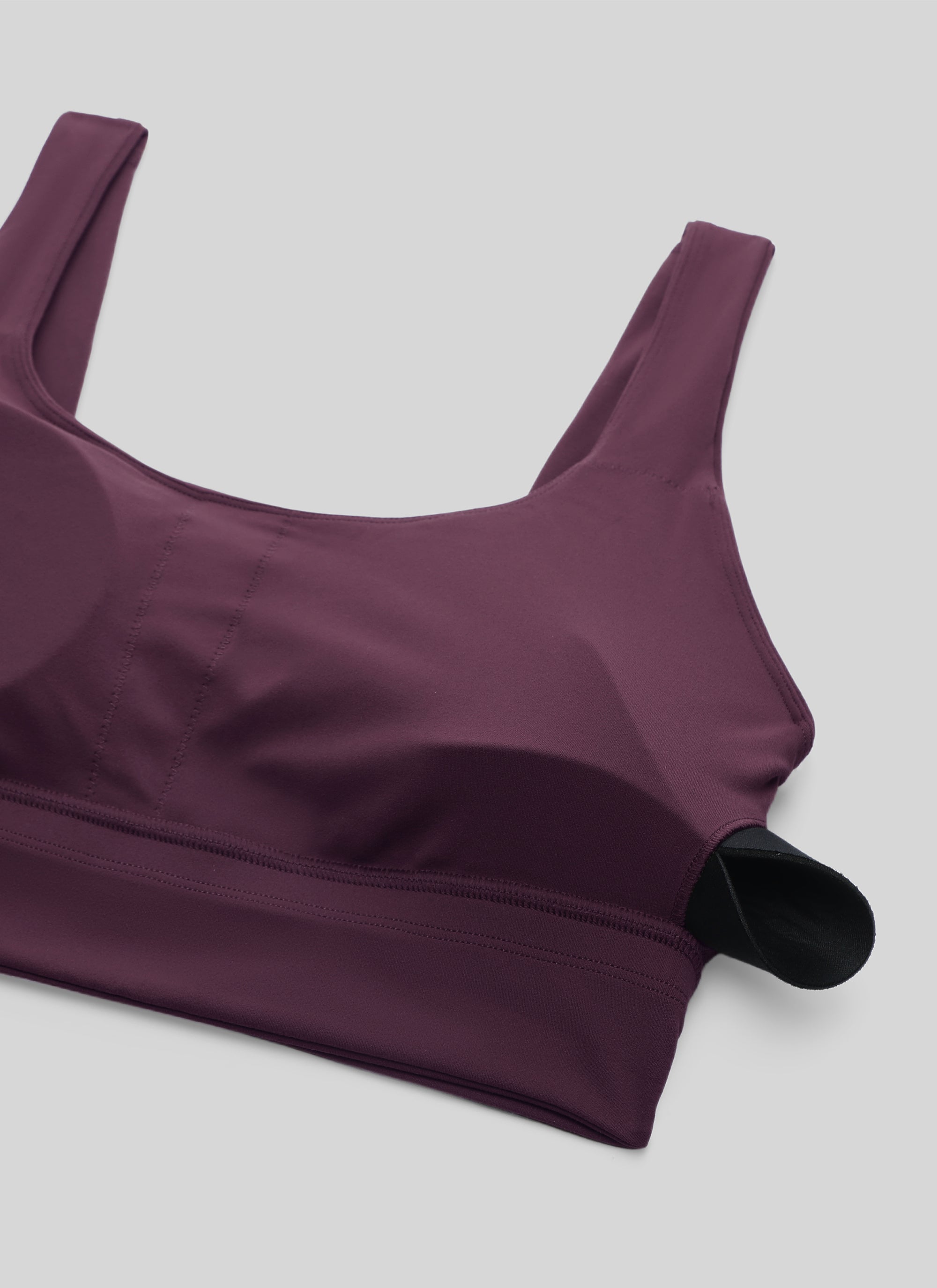 CRZ YOGA Yoga para sa Kababaihan na Mababang Suporta Butterluxe Sport Bra U Back Longline Deep Purple