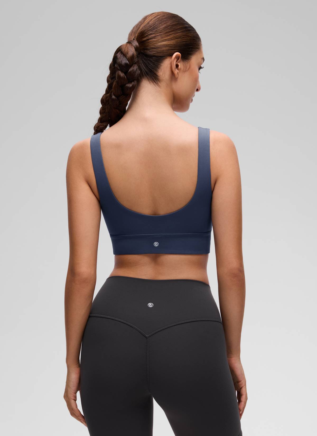 CRZ YOGA Yoga para sa Kababaihan na Mababang Suporta Butterluxe Sport Bra U Back Longline Club Blue