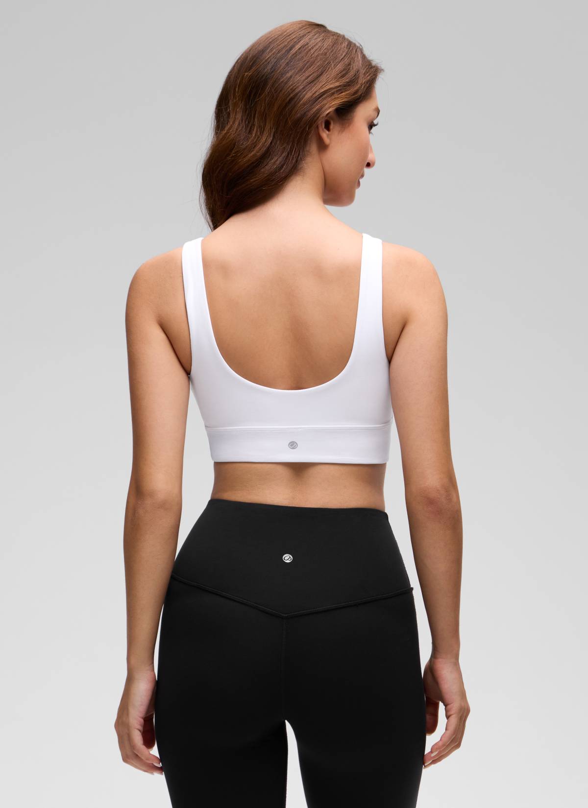 CRZ YOGA Yoga para sa Kababaihan na Mababang Suporta Butterluxe Sport Bra U Back Longline White