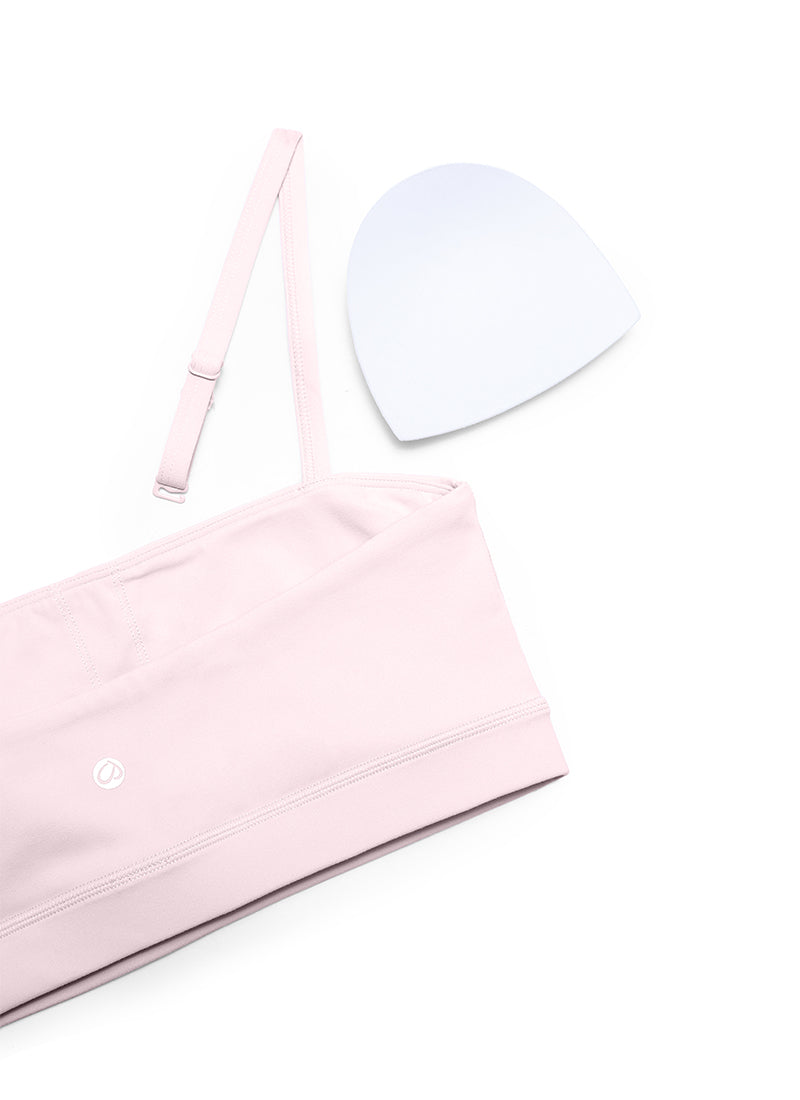 CRZ YOGA Pambabae Butterluxe Adjustable Spaghetti Thin Strap Sports Bra Strawberry Pink