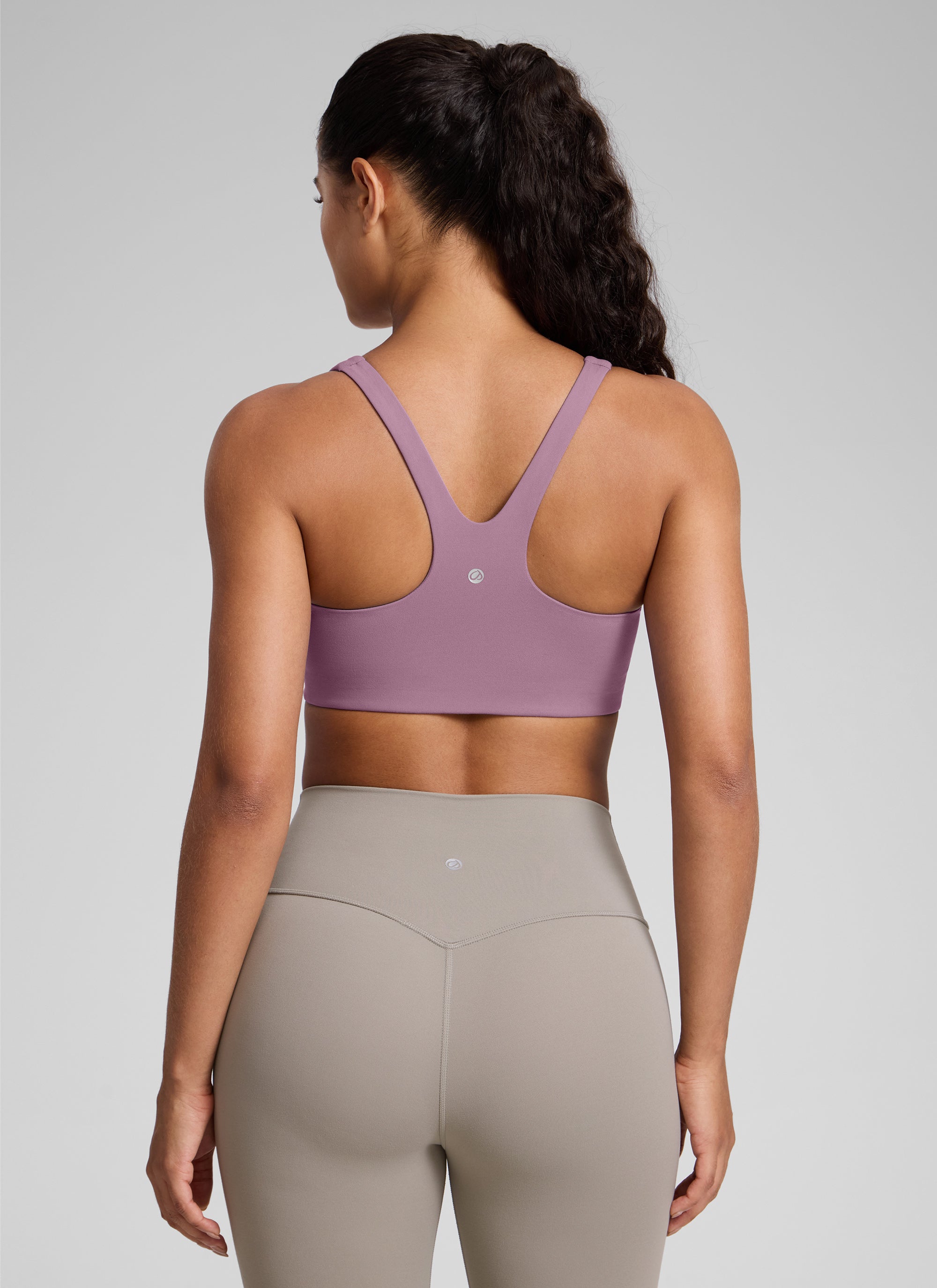 CRZ YOGA Pambabae Butterlift Dobleng Linya ng Square Neck Yoga Sports Bra na Magaan na Lavender