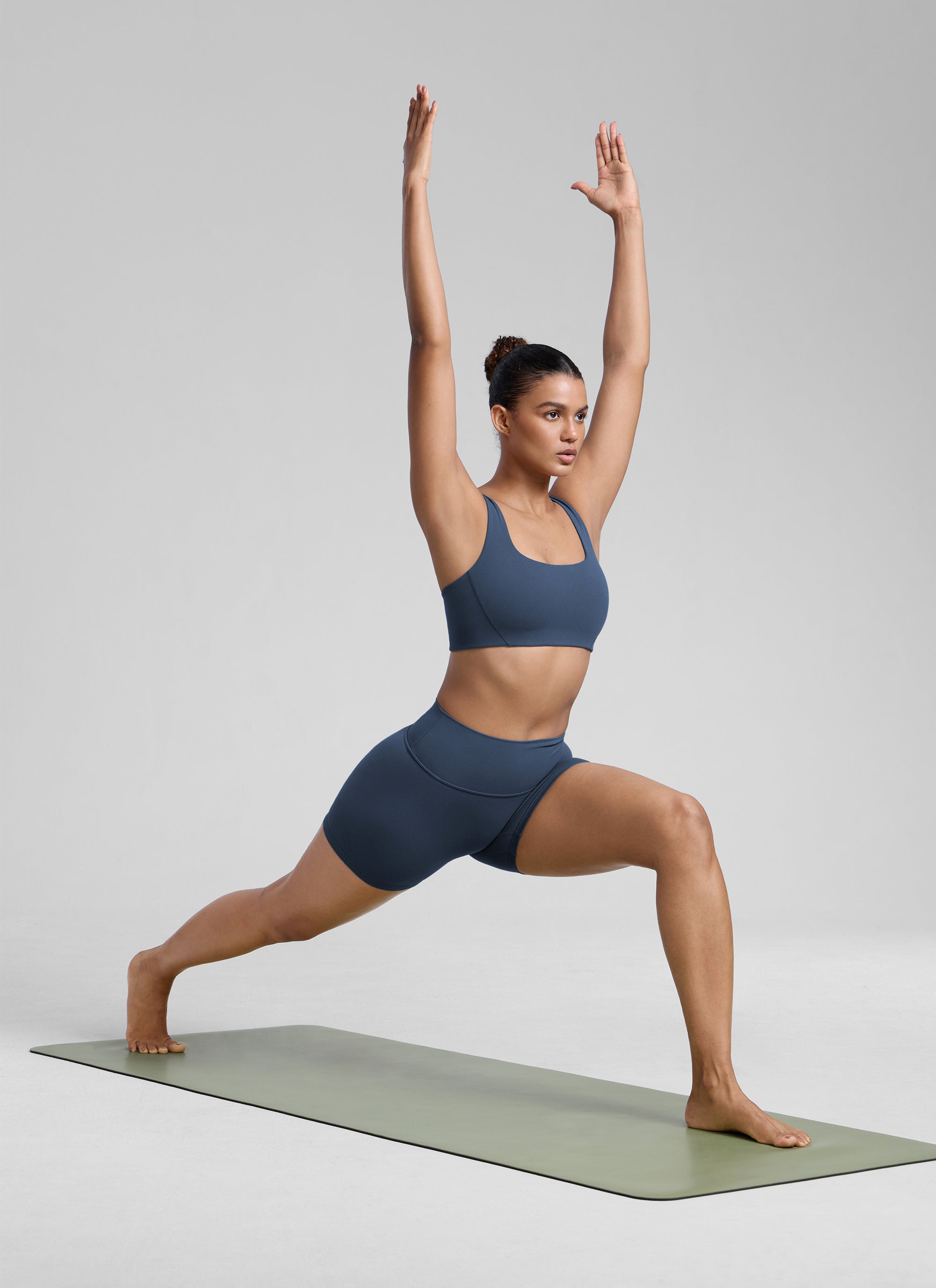 CRZ YOGA Pambabae Butterlift Dobleng Linya ng Square Neck Yoga Sports Bra Stelindigo