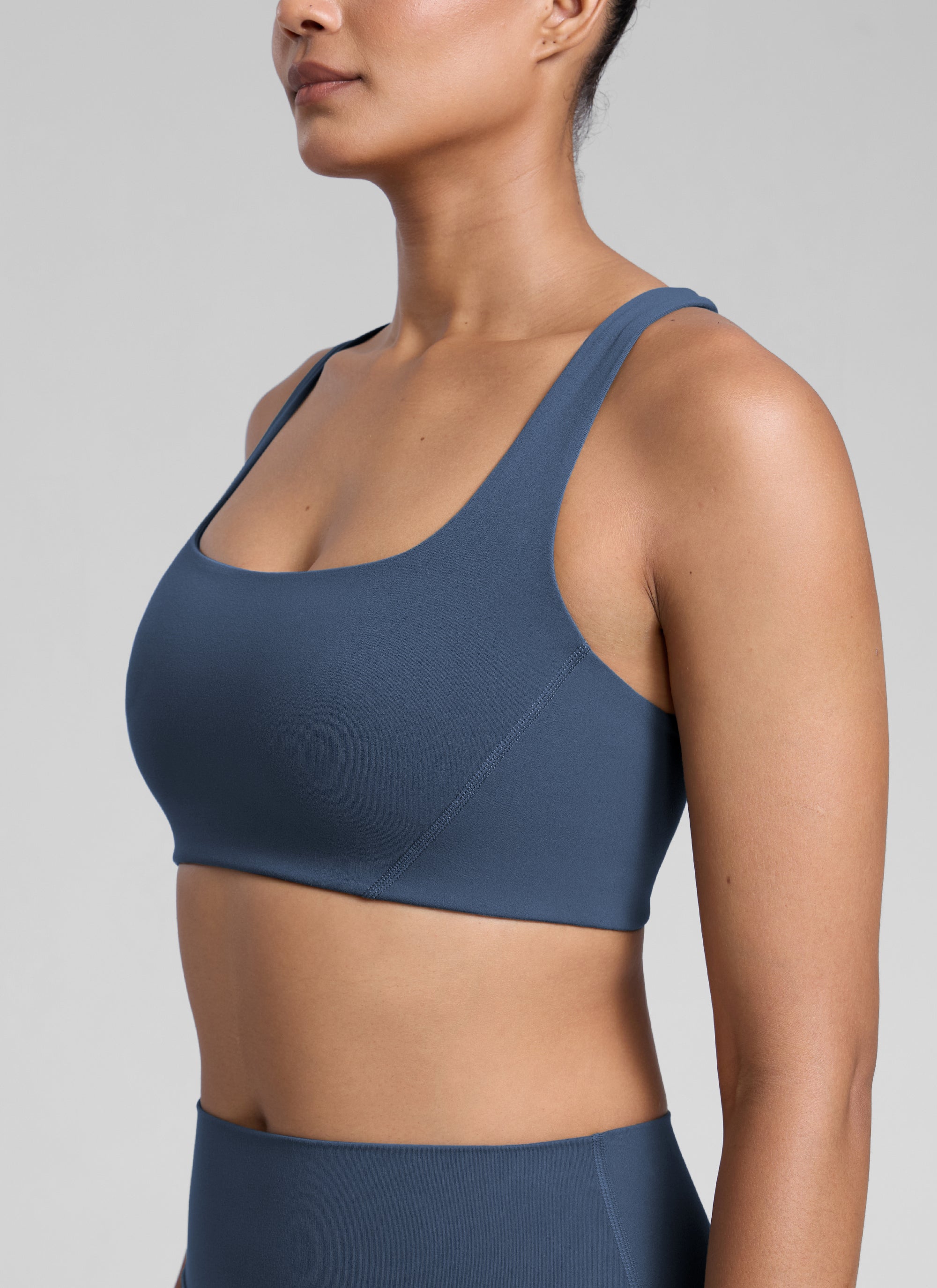 CRZ YOGA Pambabae Butterlift Dobleng Linya ng Square Neck Yoga Sports Bra Stelindigo
