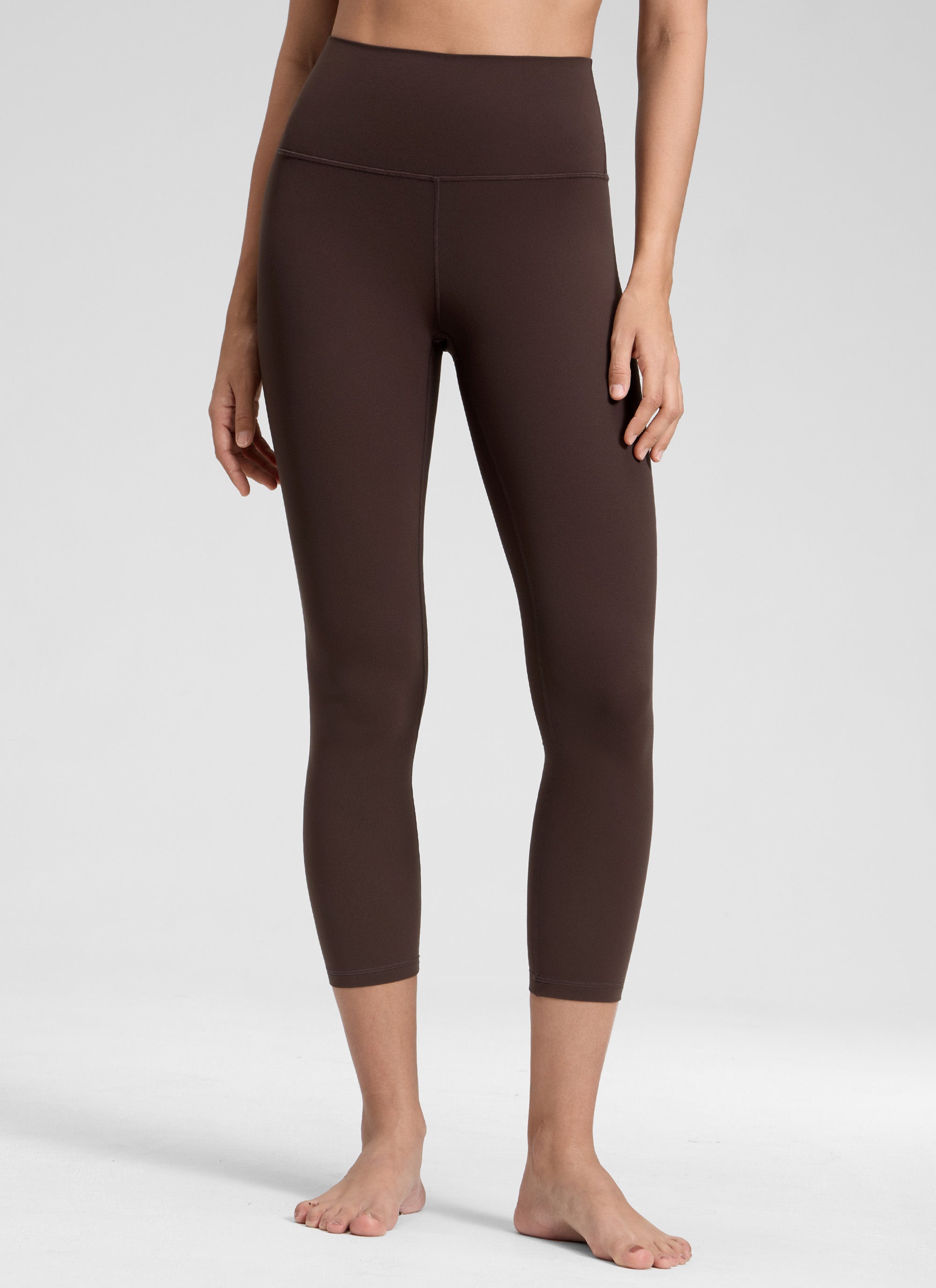 CRZ YOGA Mataas na Lugar ng Yoga Lounge para sa Kababaihan Butterluxe Yoga Leggings 23'' Hot Fudge Brown