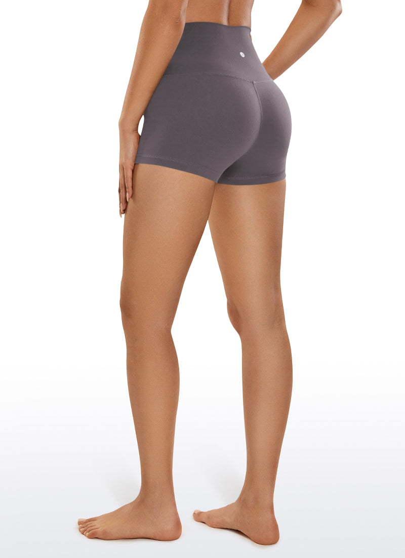 CRZ YOGA Pambabaeng Yoga Mataas na Puwet Butterluxe Biker Shorts 2.5'' Tornado