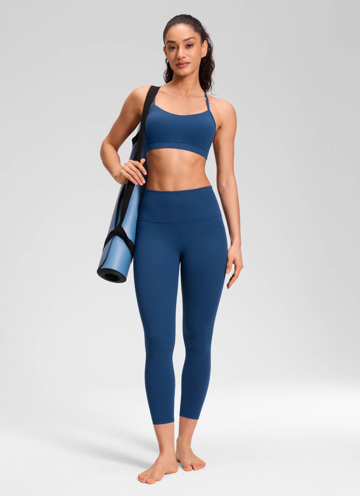 CRZ YOGA Mataas na Lugar ng Yoga Lounge para sa Kababaihan Butterluxe Yoga Leggings 23'' French Navy