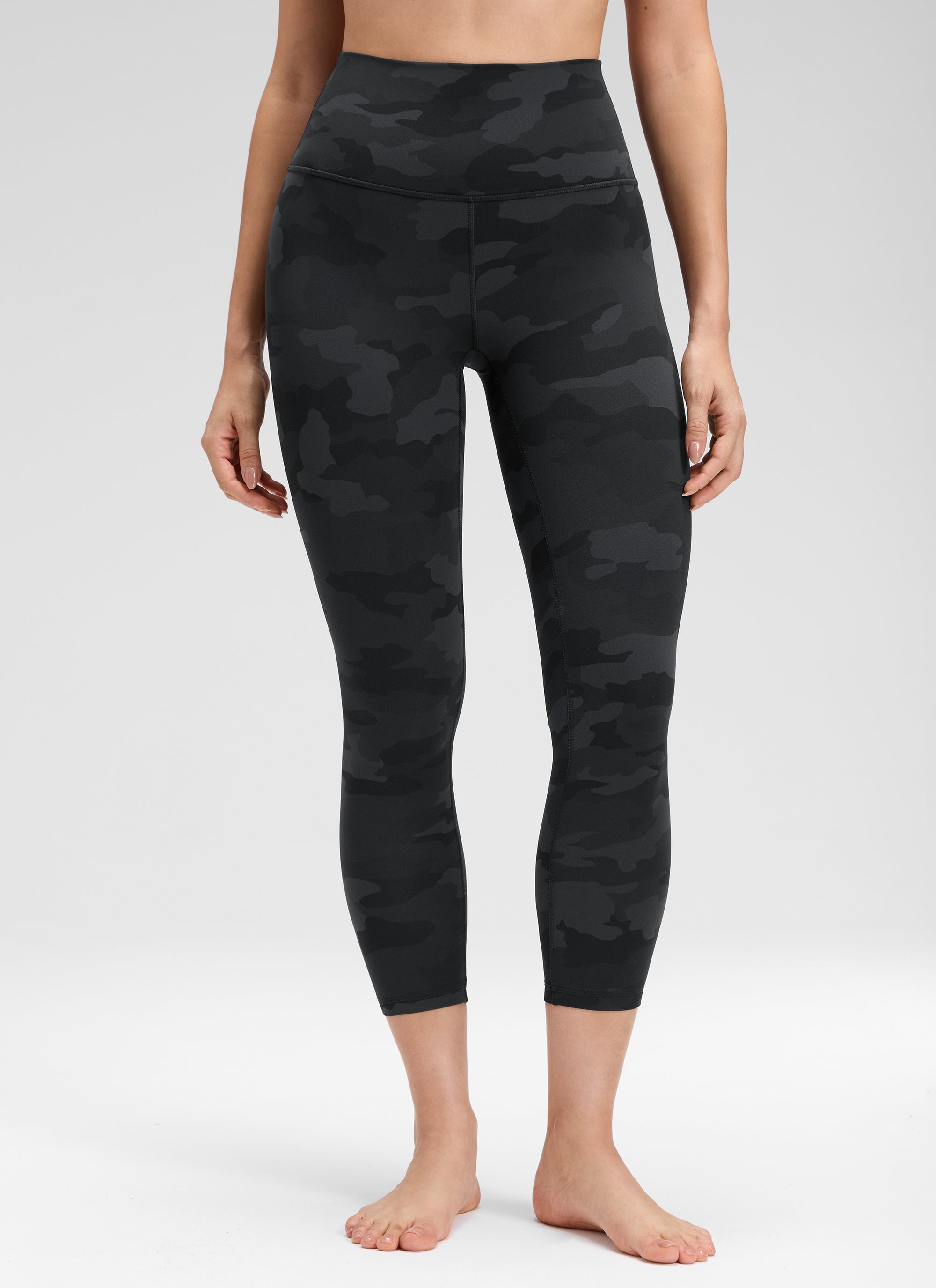 CRZ YOGA Mataas na Lugar ng Yoga Lounge para sa Kababaihan Butterluxe Yoga Leggings 23'' Madilim na Abong Camouflage 2