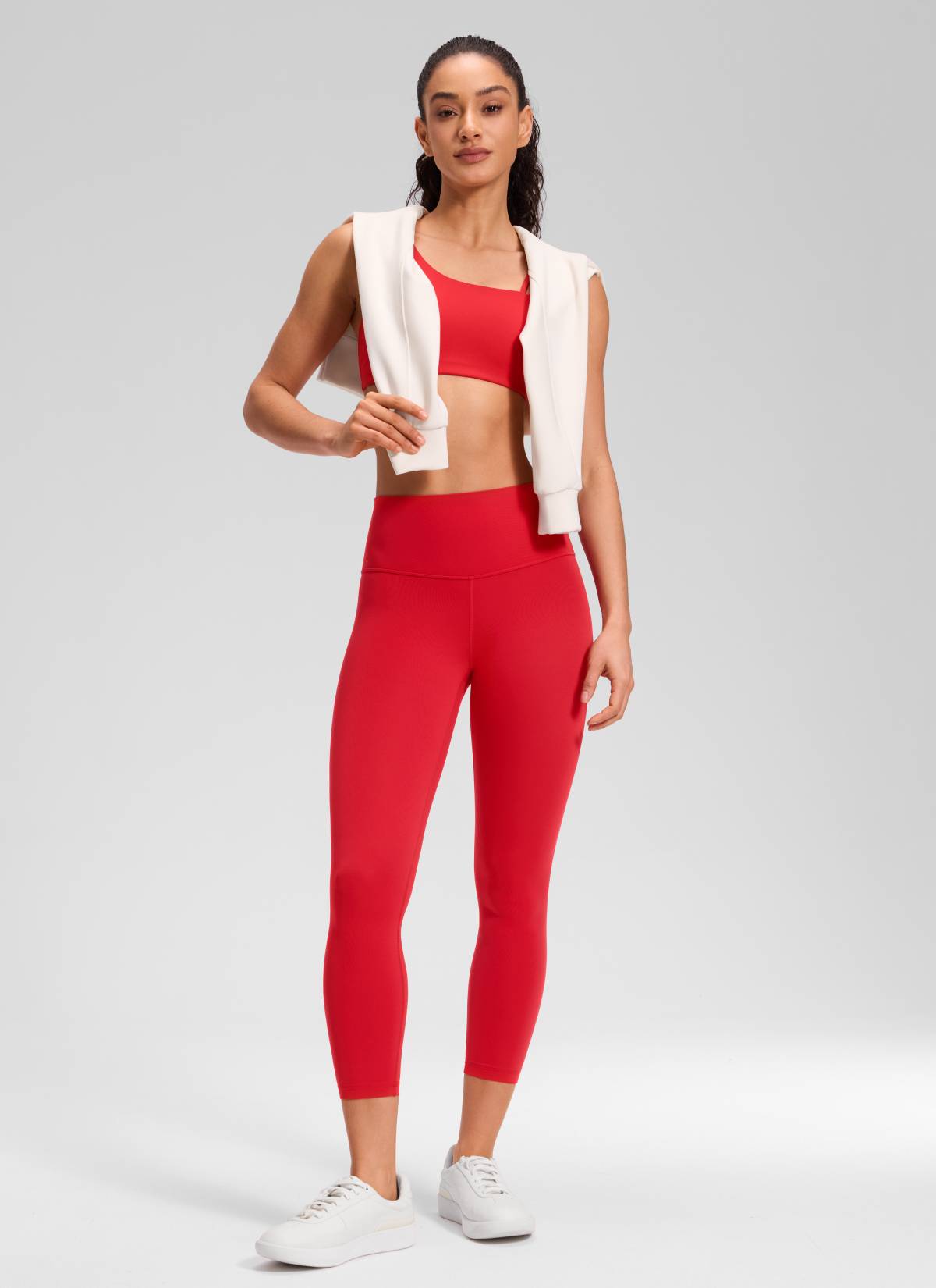 CRZ YOGA Mataas na Lugar ng Yoga Lounge para sa Kababaihan Butterluxe Yoga Leggings 23'' Aurora Red