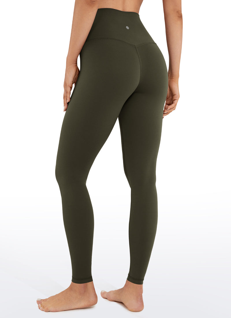 CRZ YOGA Mataas na Lugar ng Yoga para sa Kababaihan Butterluxe Leggings sa Bukong-bukong 26.5'' Olive Green