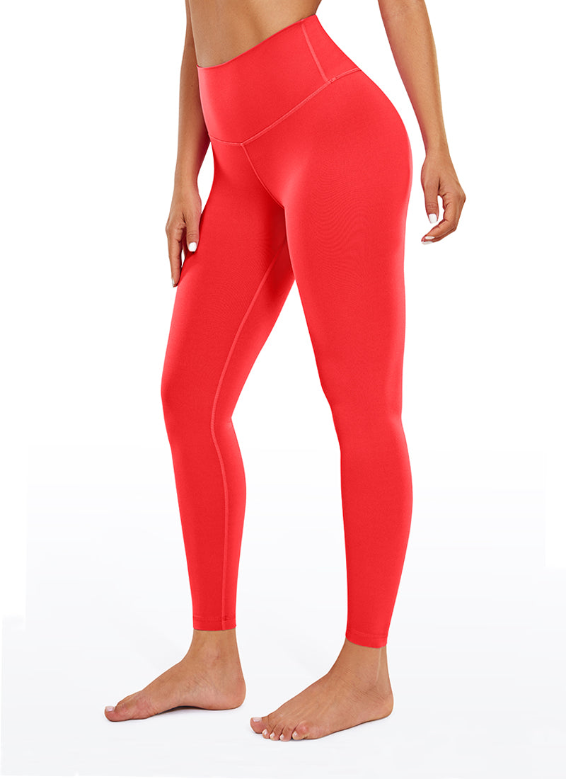 CRZ YOGA Mataas na Lugar ng Yoga para sa Kababaihan Butterluxe Leggings sa Bukong-bukong 26.5'' Madilim na Pula