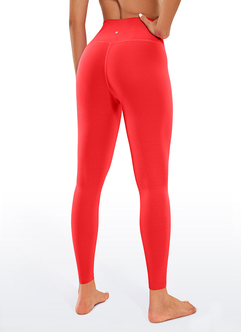 CRZ YOGA Mataas na Lugar ng Yoga para sa Kababaihan Butterluxe Leggings sa Bukong-bukong 26.5'' Madilim na Pula