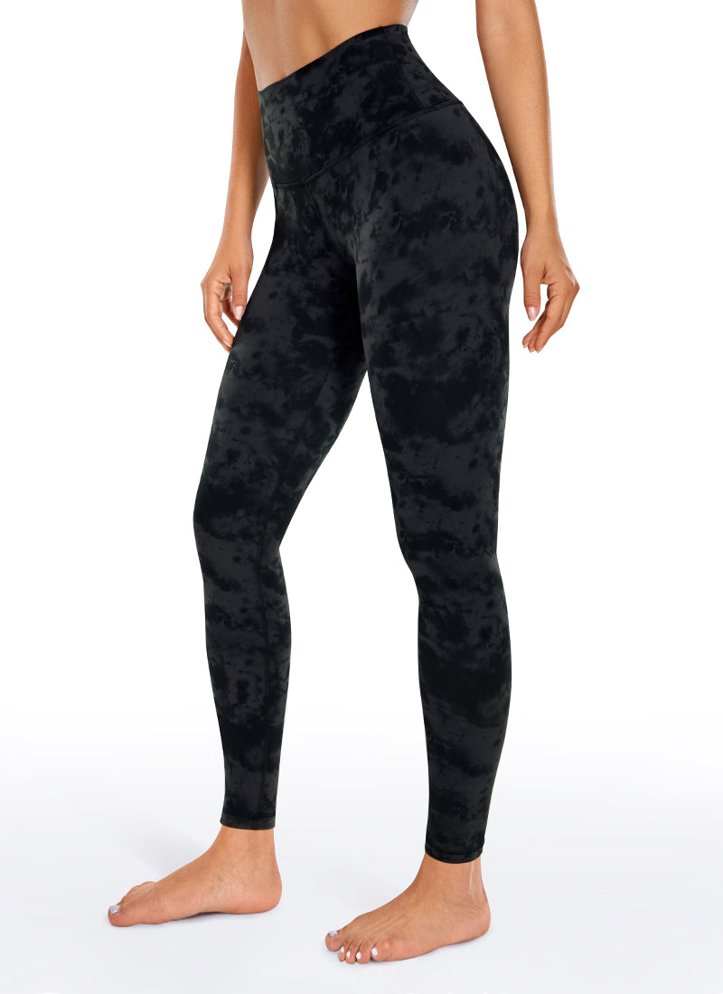 CRZ YOGA Mataas na Lugar ng Yoga Lounge para sa Kababaihan Butterluxe Yoga Leggings 28'' Tie Dye Smoke Ink