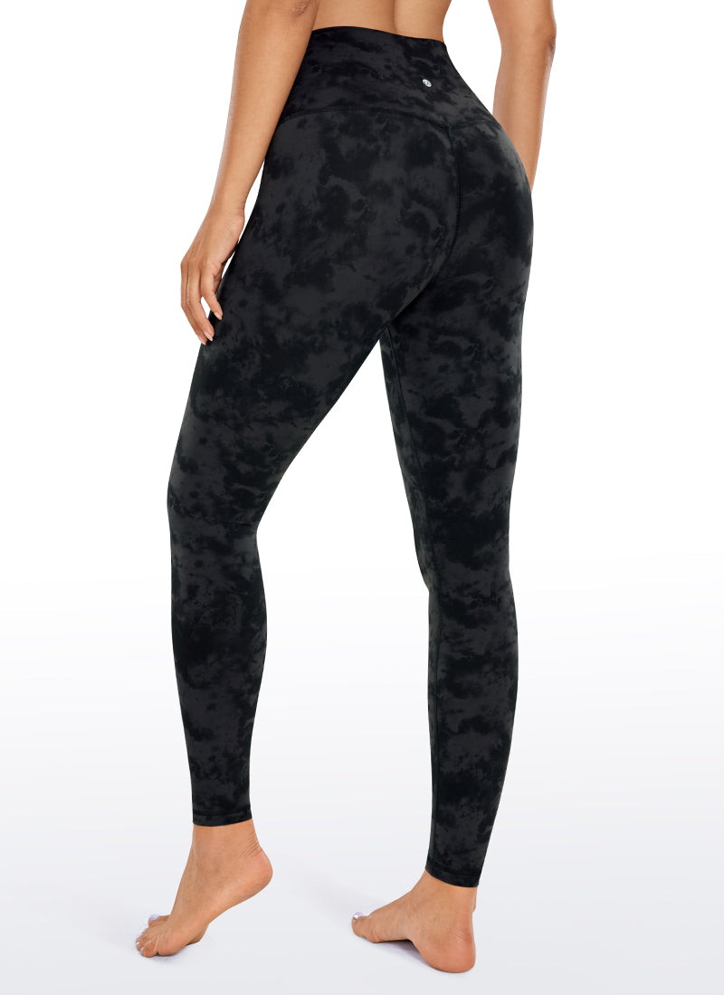 CRZ YOGA Mataas na Lugar ng Yoga Lounge para sa Kababaihan Butterluxe Yoga Leggings 28'' Tie Dye Smoke Ink