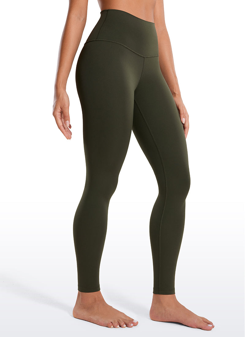 CRZ YOGA Mataas na Lugar ng Yoga Lounge para sa Kababaihan Butterluxe Yoga Leggings 28'' Olive Green