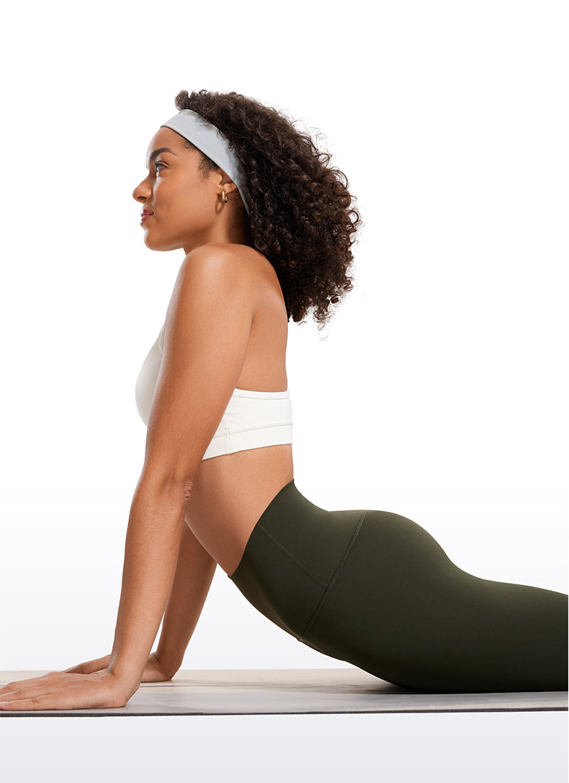 CRZ YOGA Mataas na Lugar ng Yoga Lounge para sa Kababaihan Butterluxe Yoga Leggings 28'' Olive Green