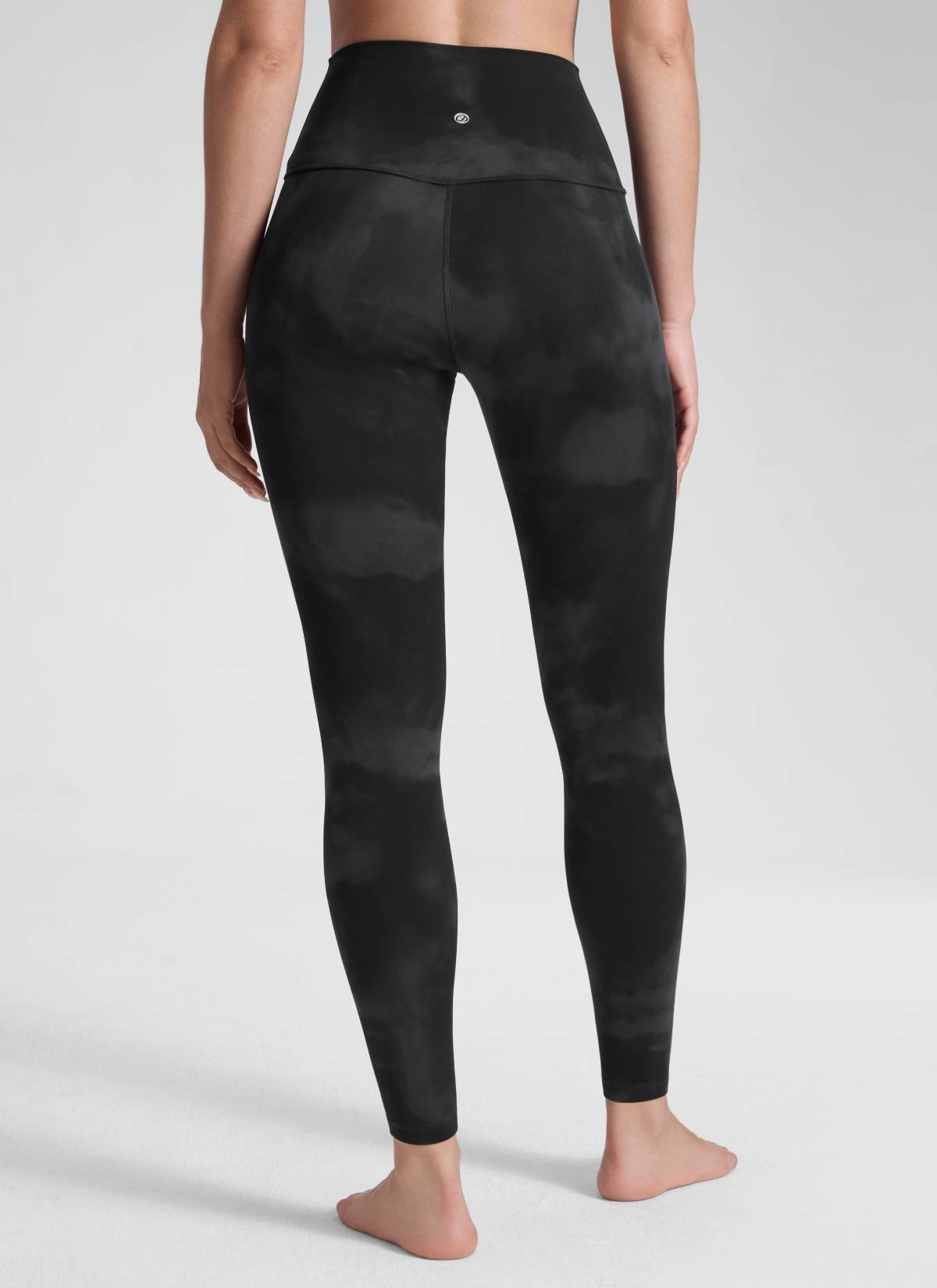 CRZ YOGA Mataas na Lugar ng Yoga Lounge para sa Kababaihan Butterluxe Yoga Leggings 28'' Itim na Tie Dye na Bulaklak