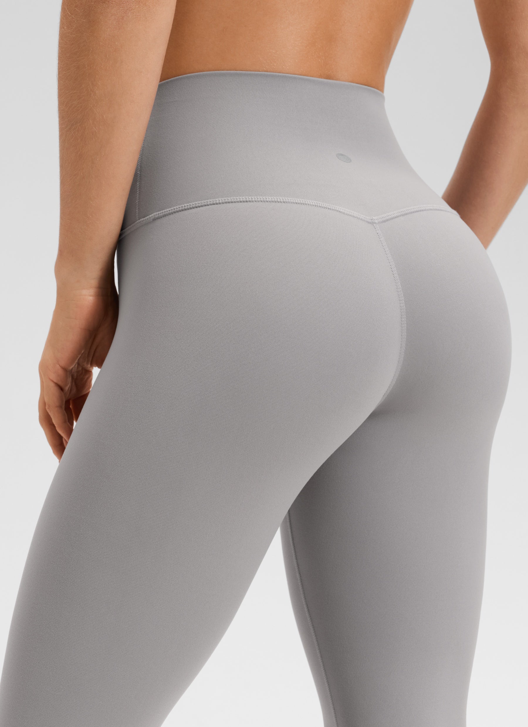 CRZ YOGA Mataas na Lugar ng Yoga Lounge para sa Kababaihan Butterluxe Yoga Leggings 28'' Gull Gray