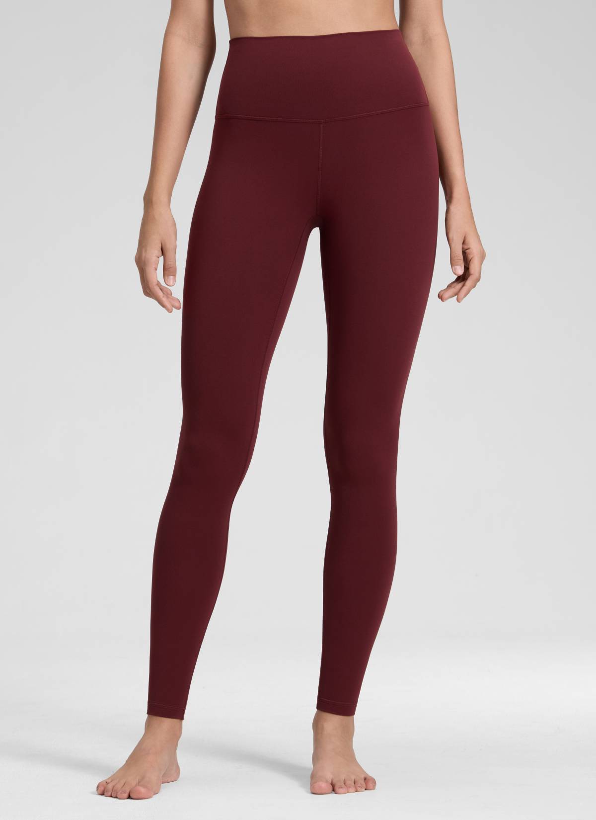 CRZ YOGA Mataas na Lugar ng Yoga Lounge para sa Kababaihan Butterluxe Yoga Leggings 28'' Pulang Merlot