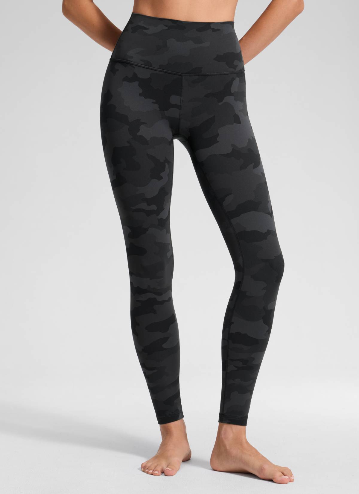 CRZ YOGA Mataas na Lugar ng Yoga Lounge para sa Kababaihan Butterluxe Yoga Leggings 28'' Madilim na Abong Camouflage 2