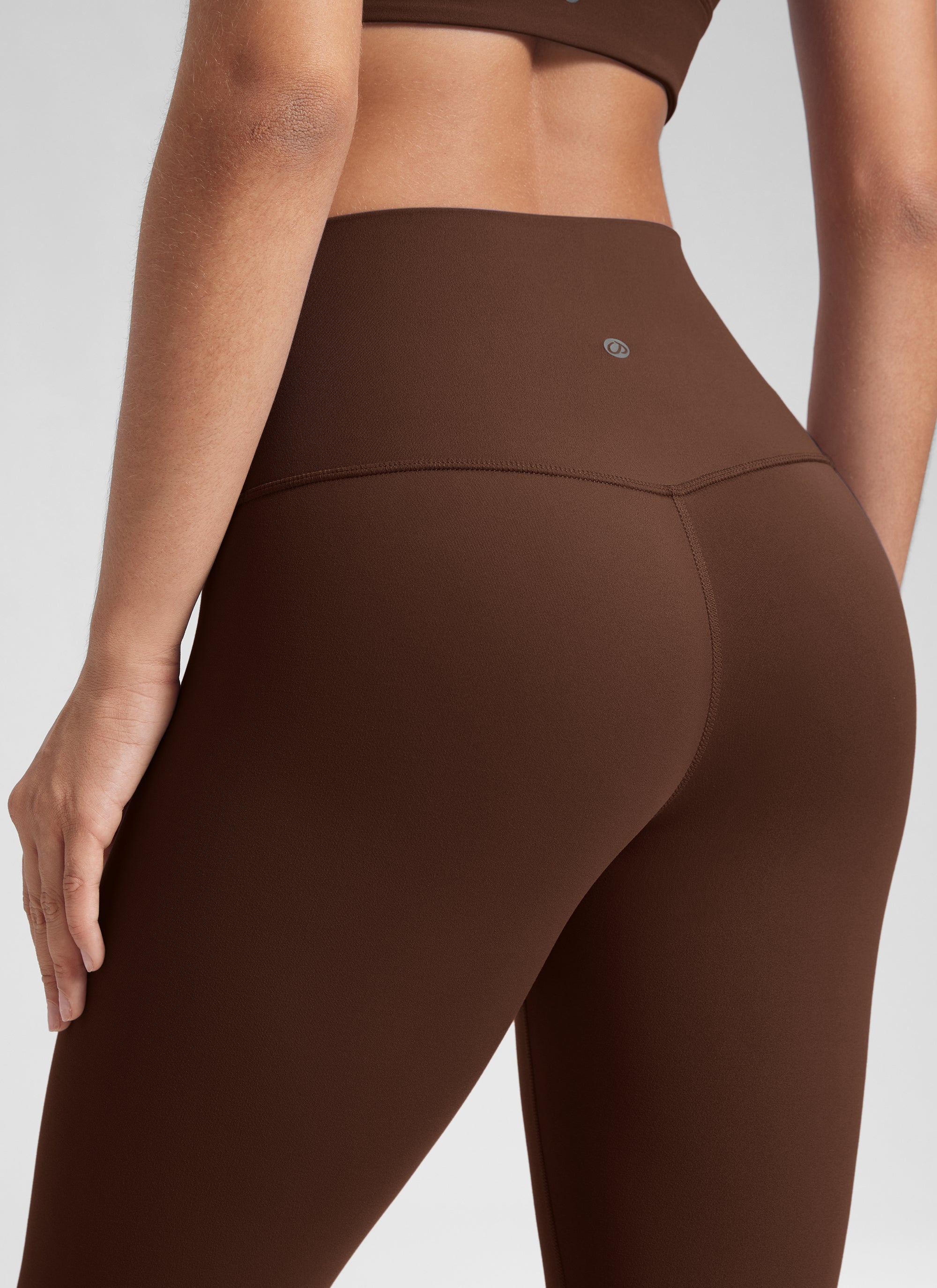 CRZ YOGA Mataas na Lugar ng Yoga Lounge para sa Kababaihan Butterluxe Yoga Leggings 28'' Lava Brown
