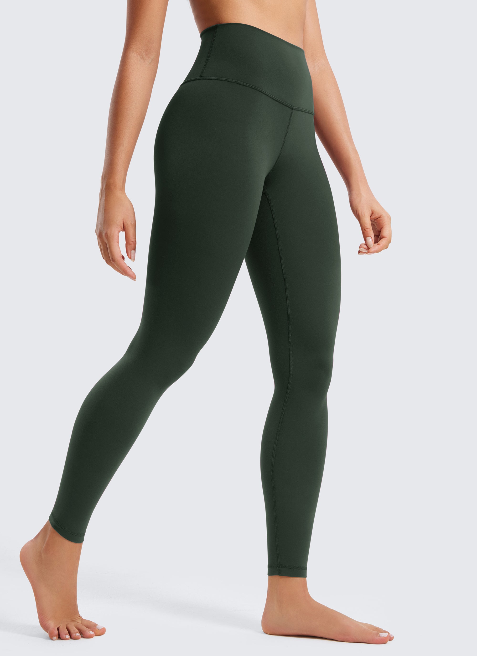 CRZ YOGA Mataas na Lugar ng Yoga Lounge para sa Kababaihan Butterluxe Yoga Leggings 28'' Legend Green