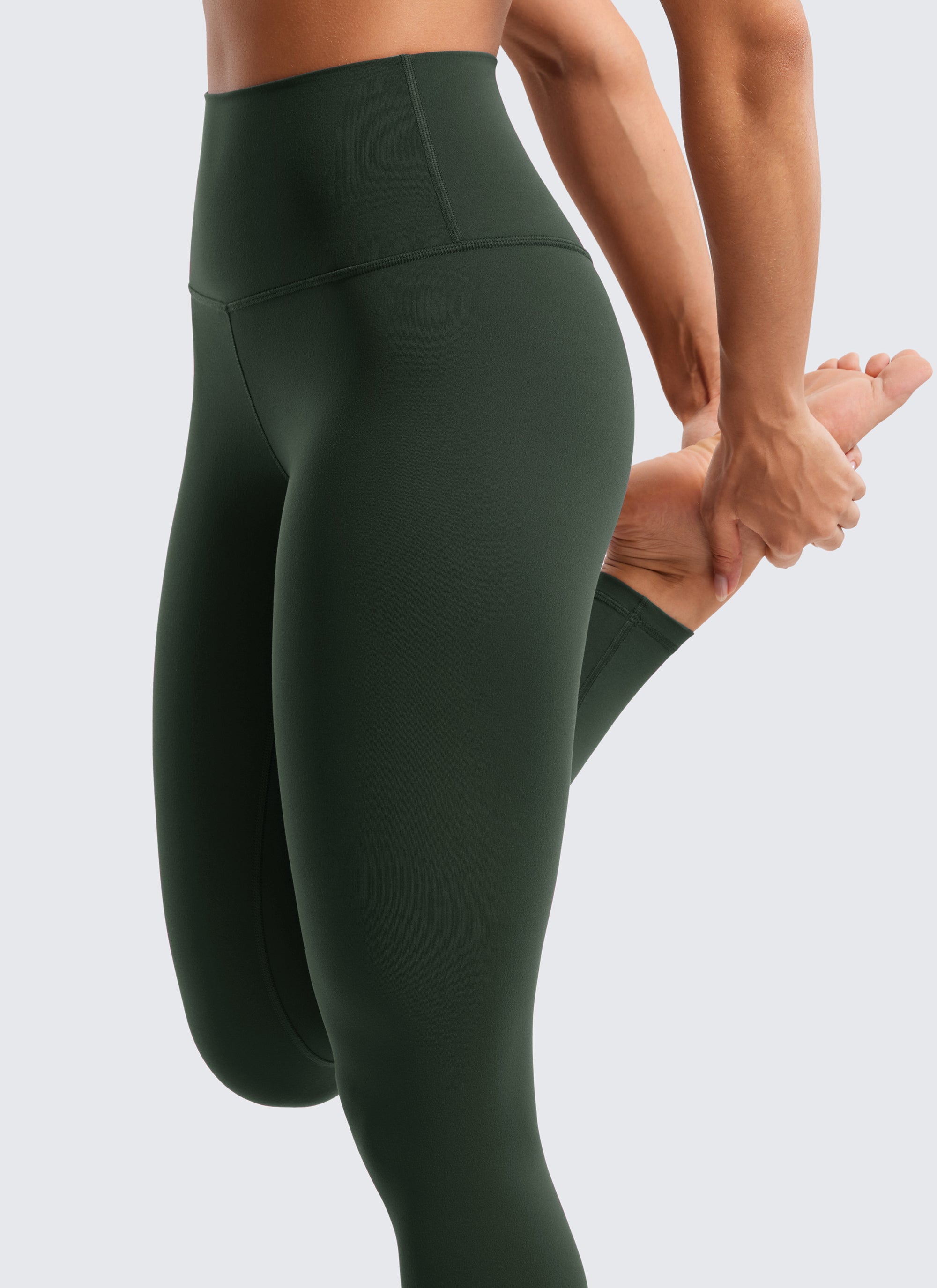 CRZ YOGA Mataas na Lugar ng Yoga Lounge para sa Kababaihan Butterluxe Yoga Leggings 28'' Legend Green