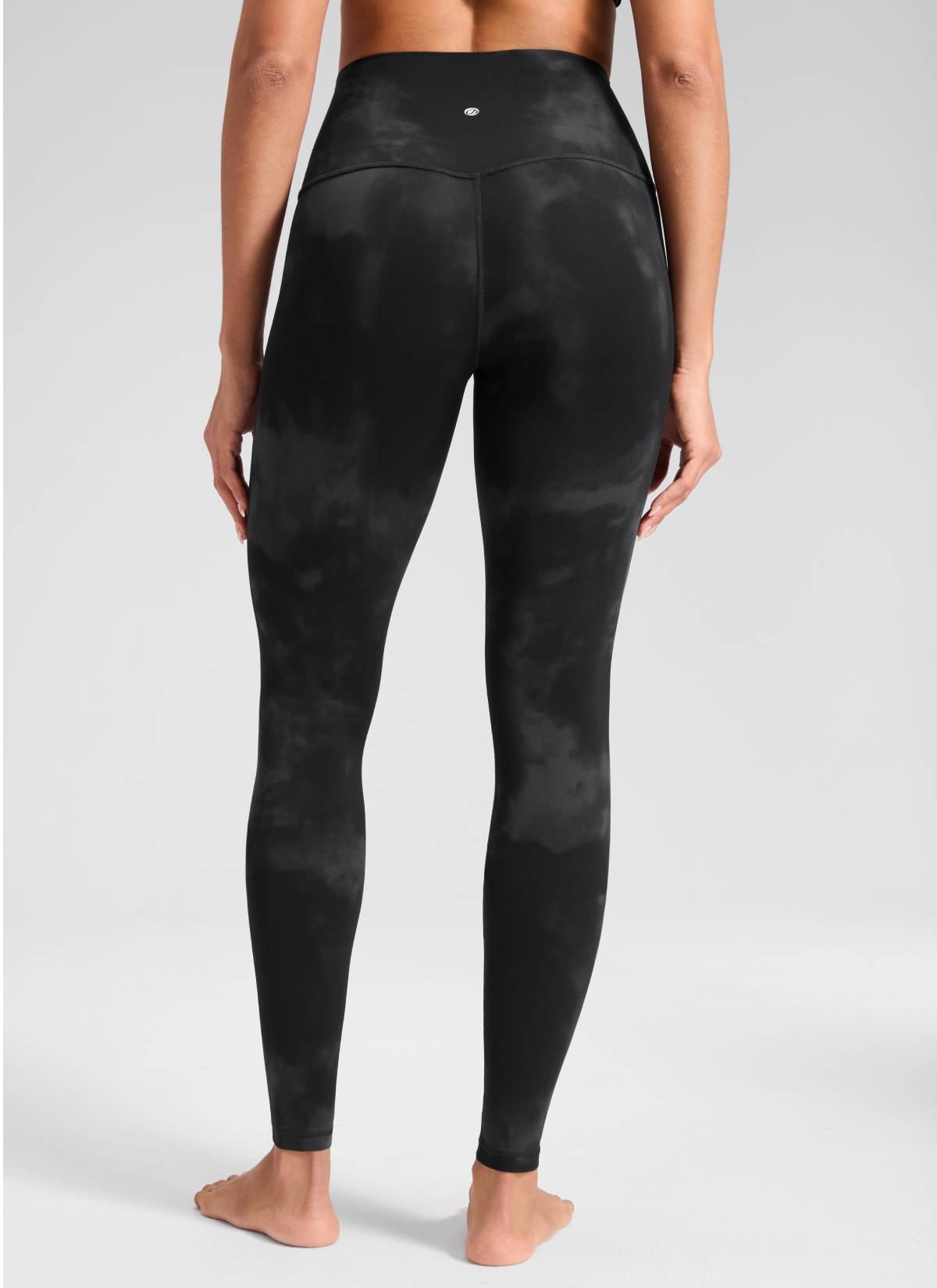 CRZ YOGA Mataas na Lugar ng Yoga Lounge para sa Kababaihan Butterluxe Yoga Leggings 30'' Itim na Tie Dye na Bulaklak