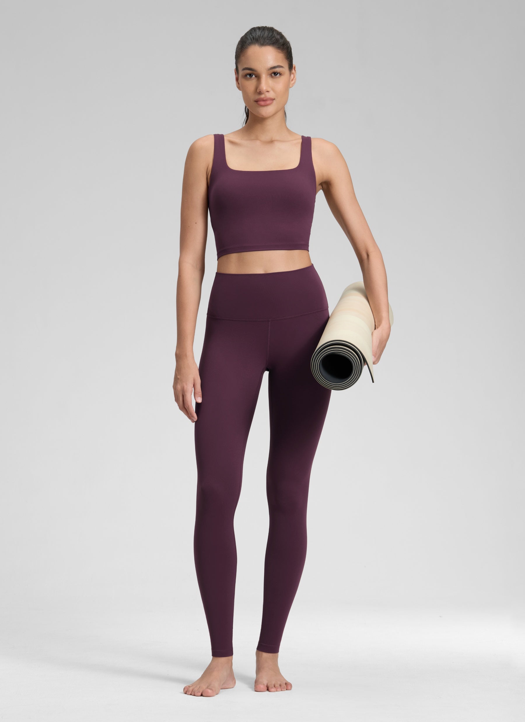 CRZ YOGA Mataas na Lugar ng Yoga Lounge para sa Kababaihan Butterluxe Yoga Leggings 30'' Malalim na Lila