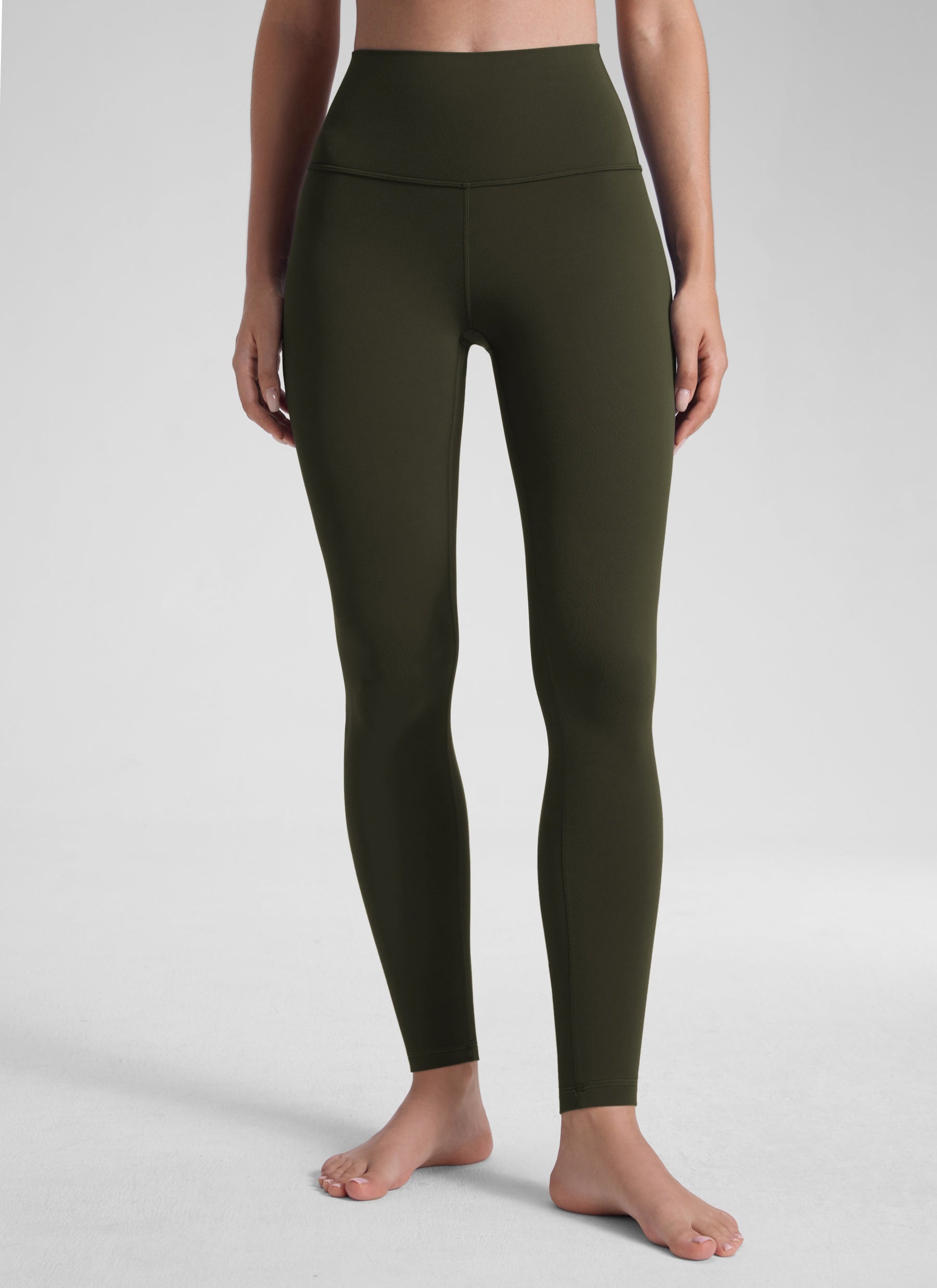 CRZ YOGA Mataas na Lugar ng Yoga Lounge para sa Kababaihan Butterluxe Yoga Leggings 30'' Olive Green