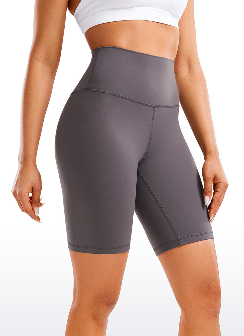 CRZ YOGA Mataas na Lugar ng Yoga para sa Kababaihan Butterluxe Mahabang Shorts ng Biker na 8'' Tornado