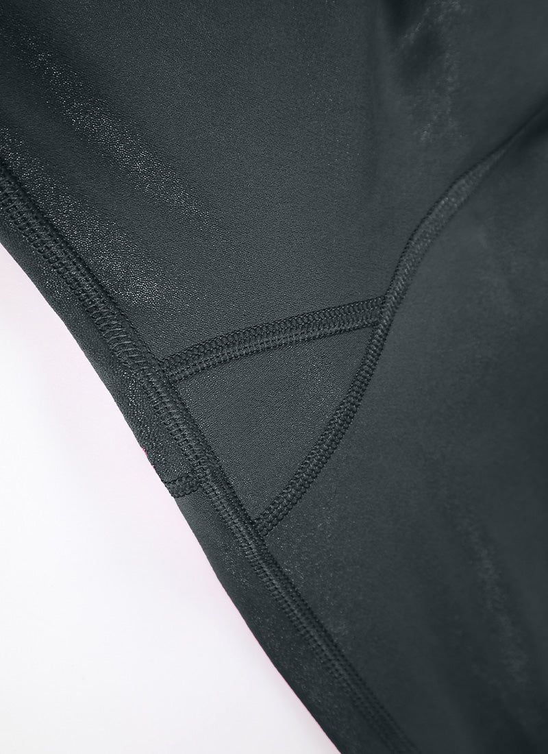 CRZ YOGA Babae Butterluxe Matte na Pekeng Leather na Leggings na 25'' Melanite Classic
