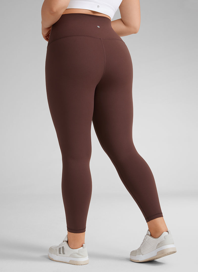 CRZ YOGA Pambabaeng Yoga High Rise Plus Size Butterluxe Leggings 25'' Taupe
