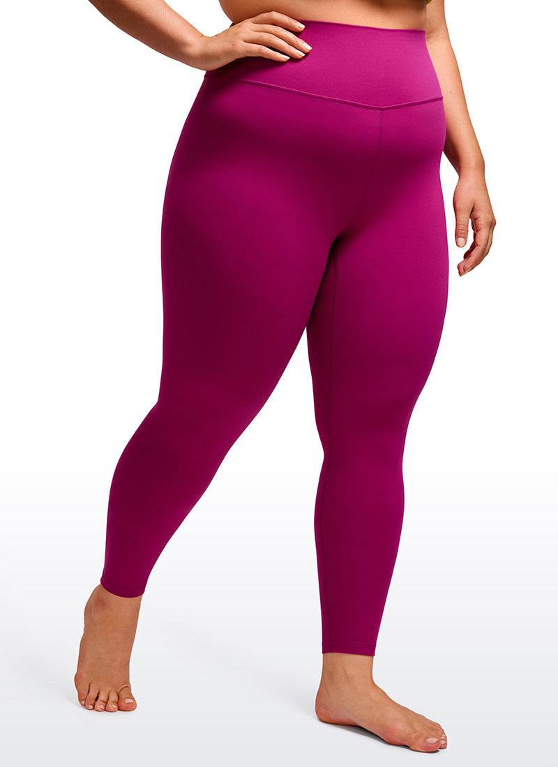 CRZ YOGA Pambabaeng Yoga High Rise Plus Size Butterluxe Leggings 25'' Magenta Purple