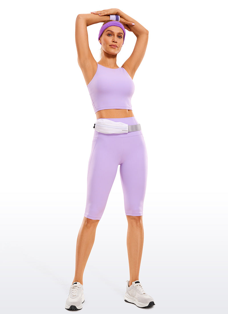 CRZ YOGA Pambabae Butterluxe Capri Leggings na Haba ng Tuhod na May Bulsa 13