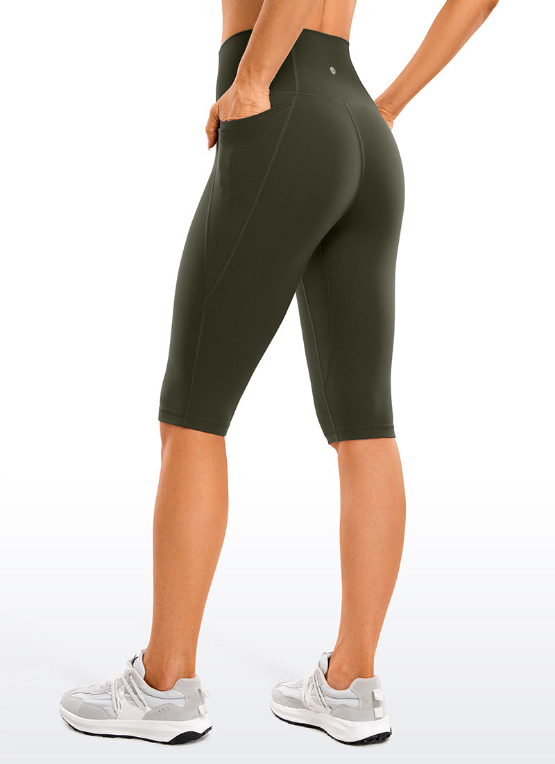 CRZ YOGA Pambabae Butterluxe Capri Leggings na Haba ng Tuhod na May Bulsa 13