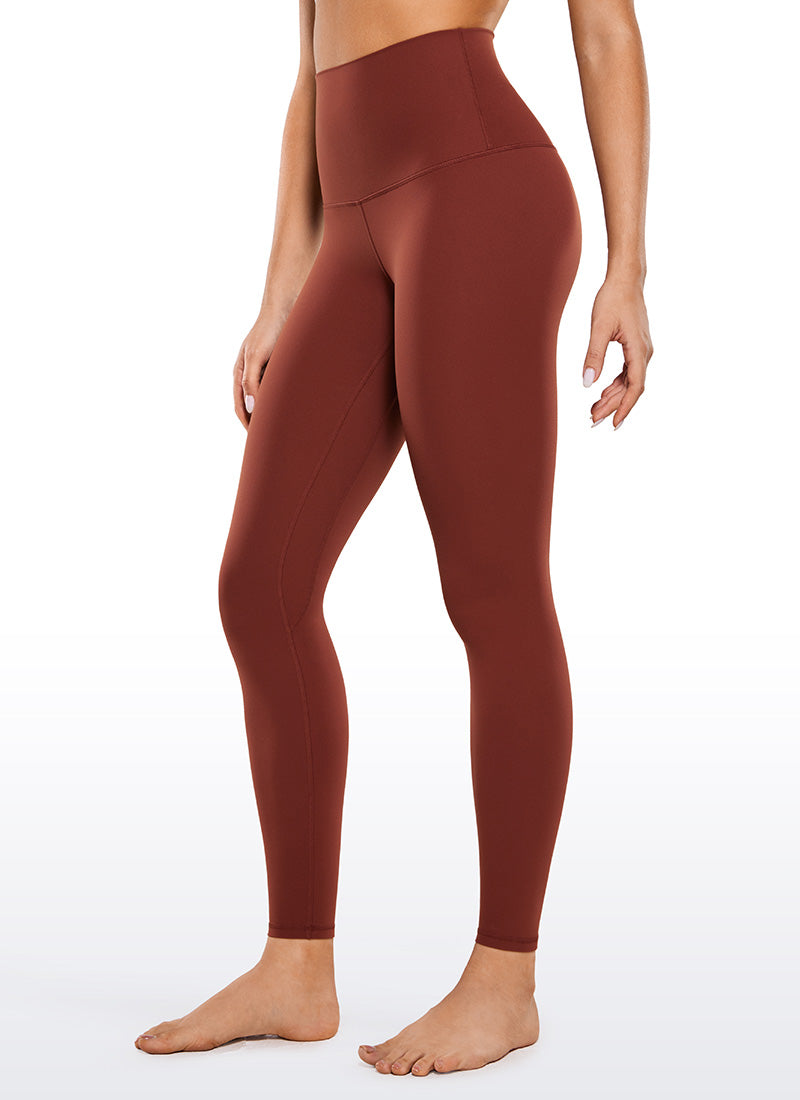 CRZ YOGA Pambabaeng Yoga Super High Waist Butterluxe Yoga Leggings 28'' Jujube Brown