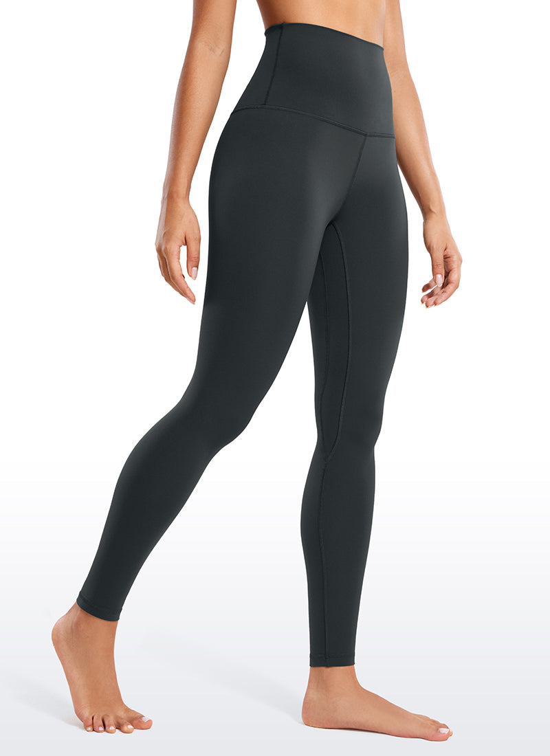 CRZ YOGA Pambabaeng Yoga Super High Waist Butterluxe Yoga Leggings 28'' Melanite