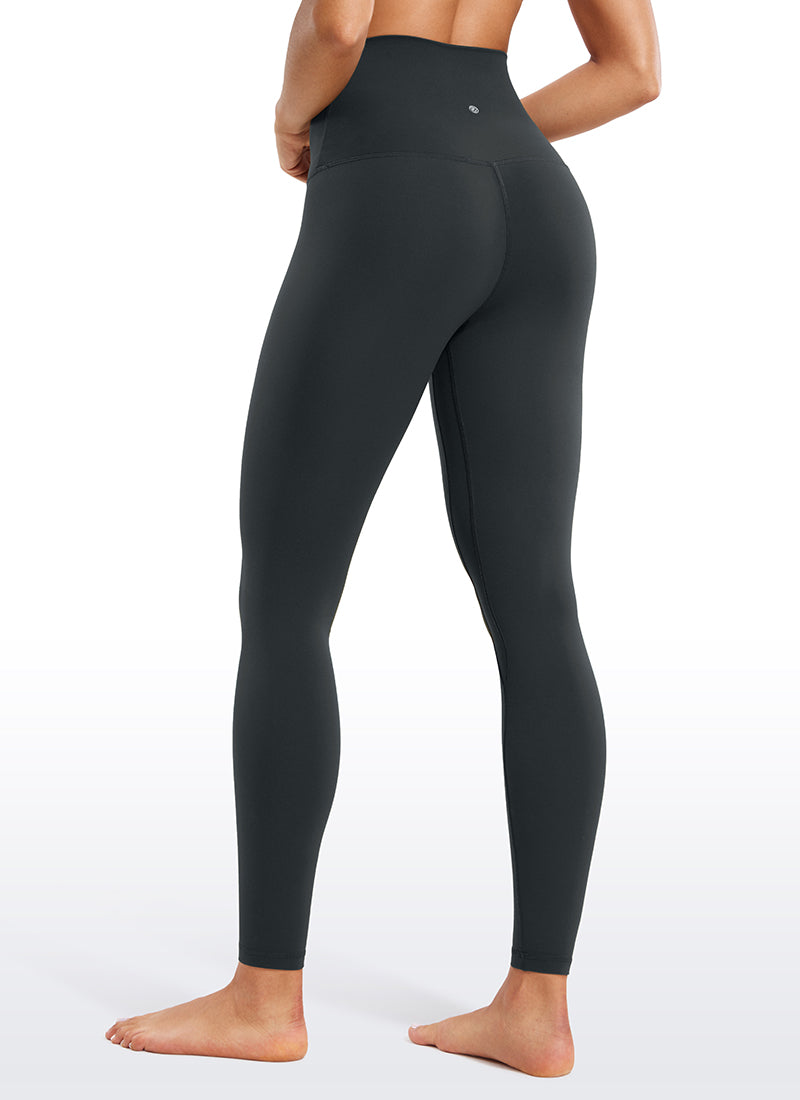 CRZ YOGA Pambabaeng Yoga Super High Waist Butterluxe Yoga Leggings 28'' Melanite