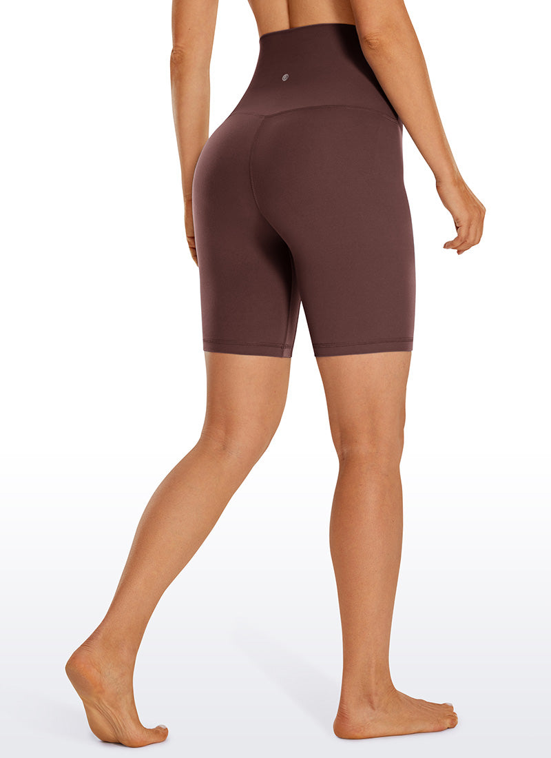 CRZ YOGA Pambabaeng Yoga Super High Waist Butterluxe Shorts 8'' Taupe