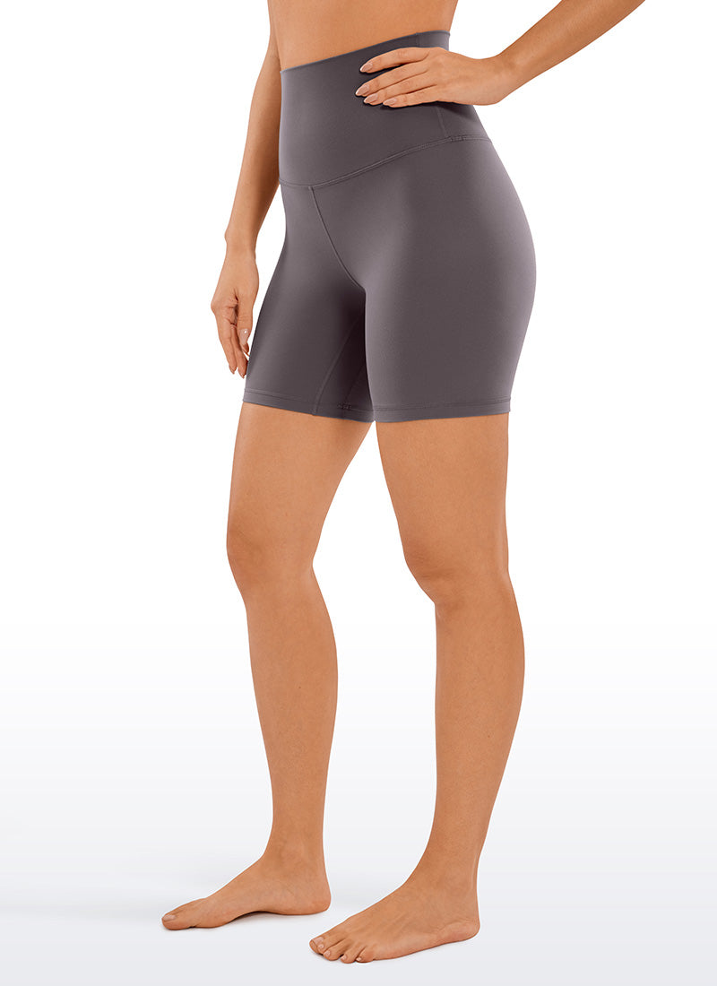 CRZ YOGA Pambabaeng Yoga Super High Waist Butterluxe Shorts na 6'' Tornado