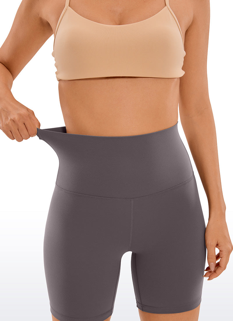 CRZ YOGA Pambabaeng Yoga Super High Waist Butterluxe Shorts na 6'' Tornado