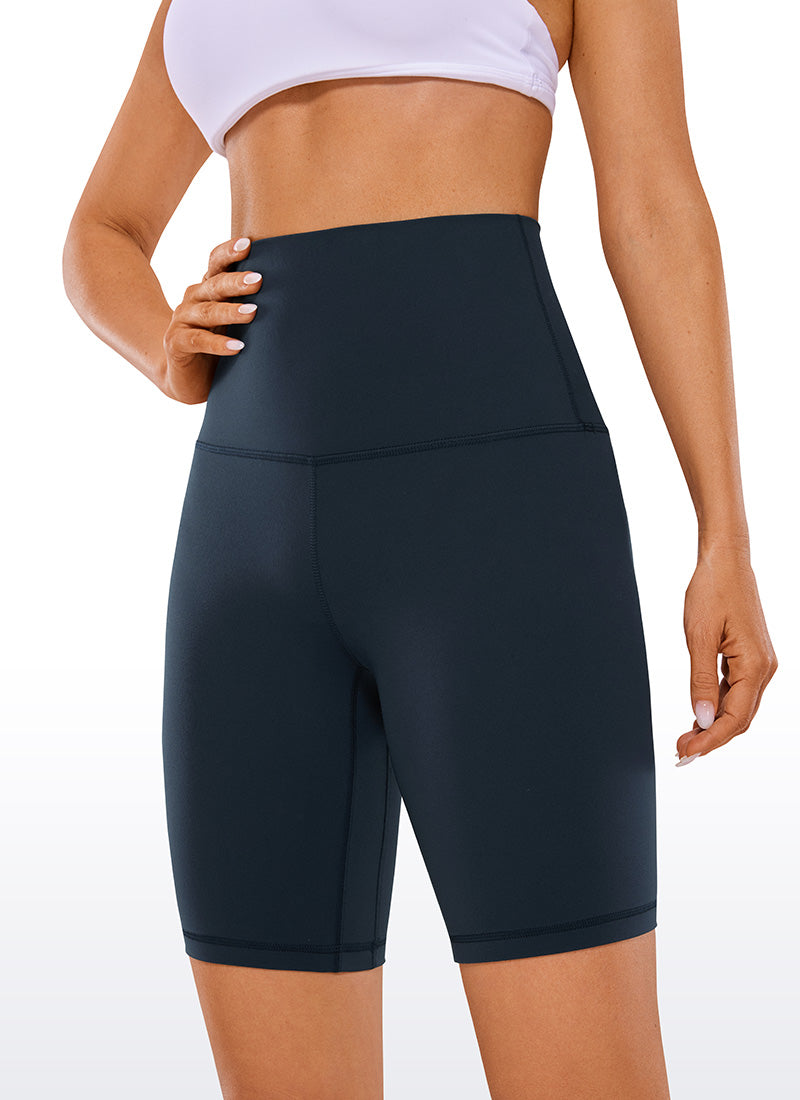 CRZ YOGA Pambabaeng Yoga Super High Waist Butterluxe Shorts 8'' Twilight Blue