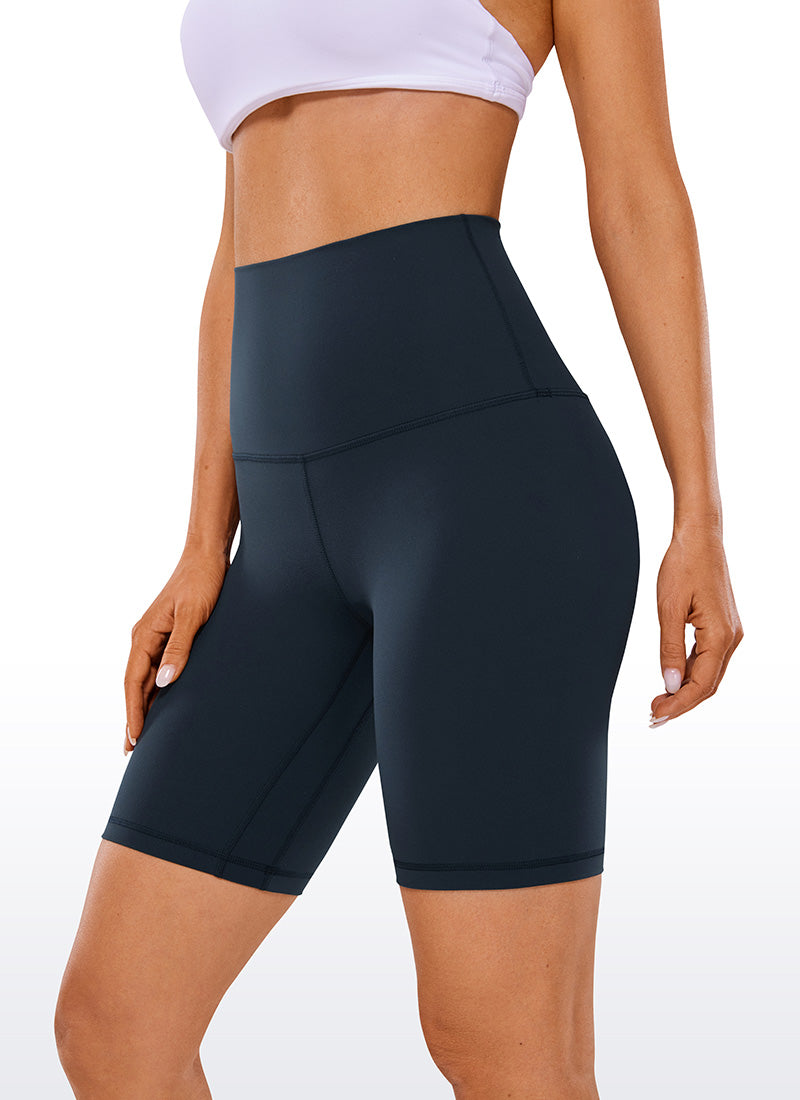 CRZ YOGA Pambabaeng Yoga Super High Waist Butterluxe Shorts 8'' Twilight Blue