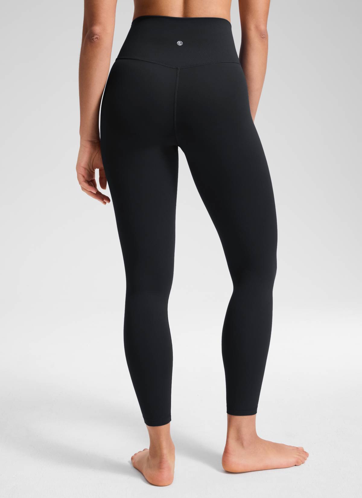 CRZ YOGA Mataas na Sapatos para sa Kababaihan Butterluxe Yoga Leggings 25'' V Cross Waist Itim