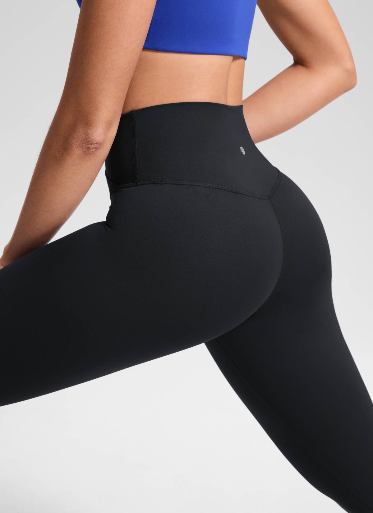 CRZ YOGA Mataas na Sapatos para sa Kababaihan Butterluxe Yoga Leggings 25'' V Cross Waist Itim