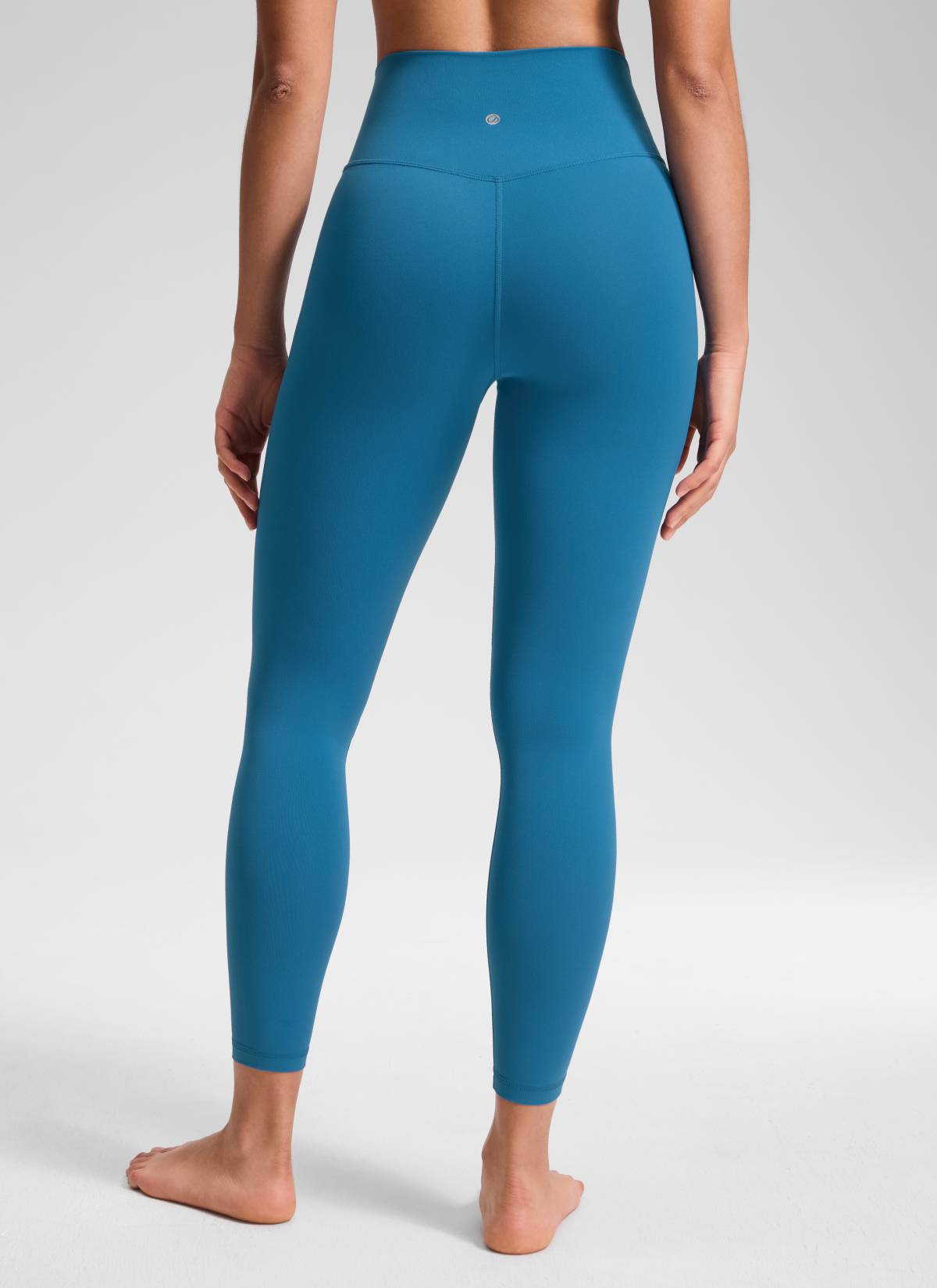 CRZ YOGA Mataas na Sapatos para sa Kababaihan Butterluxe Yoga Leggings 25'' V Cross Waist Super-sonic Blue