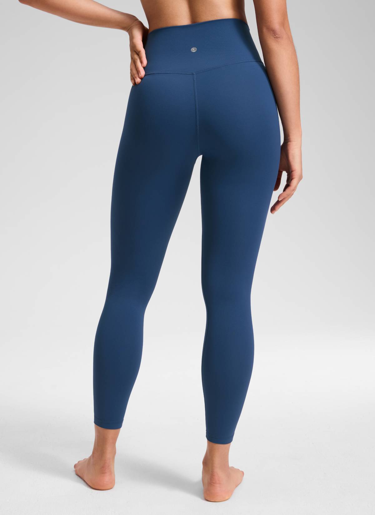CRZ YOGA Mataas na Sapatos para sa Kababaihan Butterluxe Yoga Leggings 25'' V Cross Waist French Navy