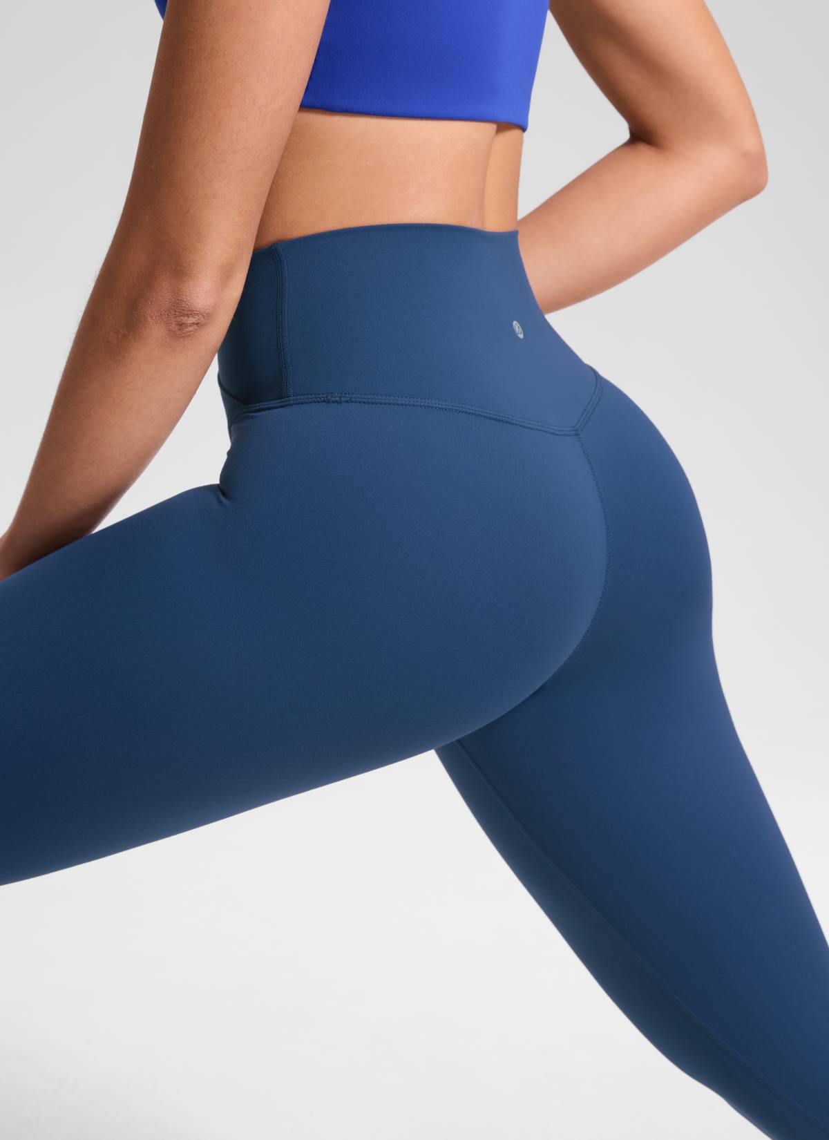 CRZ YOGA Mataas na Sapatos para sa Kababaihan Butterluxe Yoga Leggings 25'' V Cross Waist French Navy